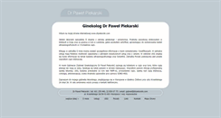 Desktop Screenshot of drpiekarski.com